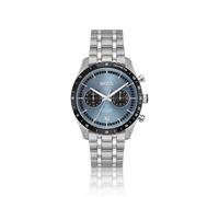 BOSS Uhr mit blauem Zifferblatt und Gliederarmband - Style TOURMASTER, 58564962 Silberfarben ONESI