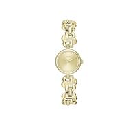 BOSS Uhr mit DREI-Zeiger-Quarzwerk für Damen Kollektion Double B Dressy mit Edelstahlarmband