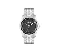 BOSS Uhr mit DREI-Zeiger-Quarzwerk für Herren Kollektion Principle mit Silbernes Edelstahlarmband - 1514123