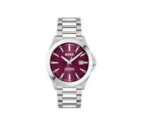 BOSS Uhr mit DREI-Zeiger-Quarzwerk für Herren Kollektion Strike mit Silbernes Edelstahlarmband - 1514174