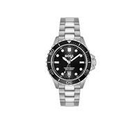 BOSS TROPER SPORT Uhr mit Edelstahlarmband und schwarzem Zifferblatt - Style TROPER SPORT, 58565053 Silberfarben ONESI