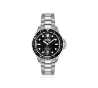 BOSS Uhr mit schwarzem Zifferblatt und Edelstahlarmband - Style TROPER SPORT, 58565053 Silberfarben ONESI