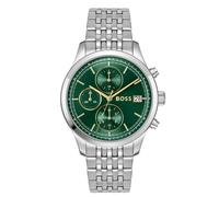 BOSS Stratus Chronograph mit grünem Zifferblatt und Gliederarmband - Style STRATUS, 58733295 Silberfarben ONESI