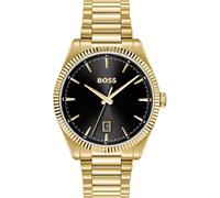 BOSS Cheswick goldfarbene Uhr mit geriffelter Lünette - Style CHESWICK, 58733269 Goldfarben ONESI
