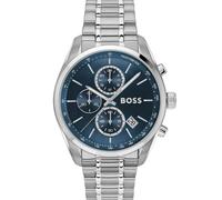 BOSS Silberfarbener Chronograph mit blauem Zifferblatt - Style GRAND PRIX 44, 58244950 Silberfarben ONESI