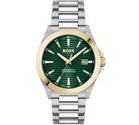 BOSS Gold- and silver-tone watch with green grooved dial - Style STRIKE, HB1514173 Silber ONESI