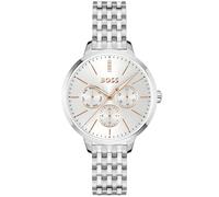 BOSS Silberfarbene Uhr mit kristallbesetztem Zifferblatt - Style SYMPHONY LE, HB1502781 Silber ONESI