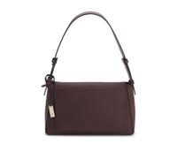 BOSS Umhängetasche aus genarbtem Leder mit Logo-Plakette - Style Ameline Shoulderbag, 50573378 Bordeaux ONESI