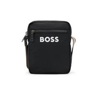 BOSS Umhängetasche aus strukturiertem Gewebe mit erhabenem Logo - Style Catch_3.0_NS_Zip, 50511961 Schwarz ONESI
