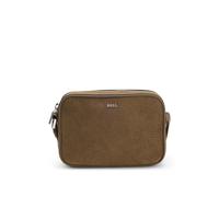 BOSS Umhängetasche aus Veloursleder mit Monogramm-Prägung - Style New Crosstown_SM_EW, 50558121 Beige ONESI