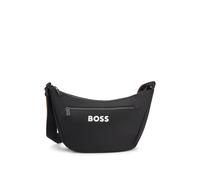 BOSS Umhängetasche mit Kontrast-Logo - Style Catch_3.0_Hobo, 50548223 Schwarz ONESI