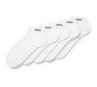 BOSS Sneakersocken mit Label-Detail im 5er-Pack in Weiss, Größe 43-46