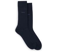BOSS Herren-Socken 2P RS Uni CC Zweierpack – Business, kompakte, softe Baumwolle – Dunkelblau 39-42
