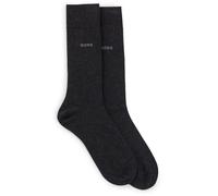 BOSS Herren Business-Socken 2P RS Uni CC – Zweierpack, kompakte, softe Baumwolle Anthrazit 43-46