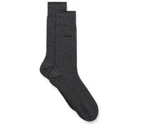 BOSS Herren Socken, 2er Pack - 2P RS Uni CC, Kurzsocken, Combed Cotton Dunkelgrau / 47-50 47-50 Grau