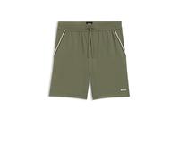 Pyjamashorts BOSS "Unique", Herren, Gr. XL, N-Gr, open grün 349, Jersey, Obermaterial: 95% Baumwolle, 5% Elasthan, casual, Hosen, aus elastischer Baumwolle mit Tape-Details (61224809-XL) open grün 349