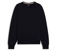 BOSS Pullover aus Baumwolle mit Logo-Stickerei - Style Upacas-L, 50556344 Schwarz XL