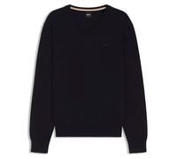 BOSS Pullover aus Baumwolle mit V-Ausschnitt - Style Upacello-L, 50556524 Dunkelblau XL