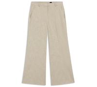 BOSS Verkürzte Hose aus Gewebe mit Slub-Webstruktur mit Schlag - Style Talia-Crop, 50565073 Hellbeige 38