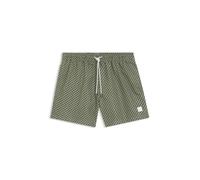 BOSS Badeshorts mit feinem Print und Logo-Badge - Style Vibe, 50518968 Grün L