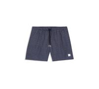BOSS Badeshorts mit feinem Print und Logo-Badge - Style Vibe, 50518968 Blau L