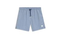 BOSS Badeshorts mit feinem Print und Logo-Badge - Style Vibe, 50518968 Blau M
