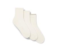 BOSS Viertellange Socken im Dreierpack mit Branding - Style 3P QS Triplet CC W, 50570175 Natur 39-42