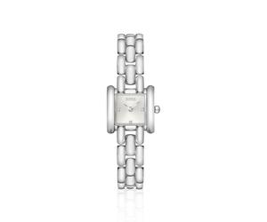 BOSS Violette quadratische Uhr aus Edelstahl mit skulpturalem Armband - Style VIOLET, 58858245 Silberfarben ONESI