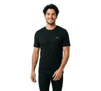 Pyjamaoberteil BOSS "Waffle T-Shirt", Herren, Gr. XXL, schwarz (schwarz 001), Obermaterial: 60% Baumwolle, 40% Polyester, regular fit, Rundhals, Shirts (21755235-XXL) schwarz 001