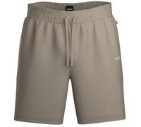 BOSS Regular Fit Shorts mit Strukturmuster in Beige, Größe S