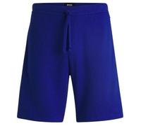 BOSS Pyjama-Shorts mit Waffelstruktur und Logo-Stickerei - Style Waffle Shorts, 50535884 Blau M