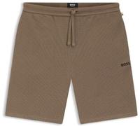 BOSS Waffle Nightwear Shorts Braun Large Herren