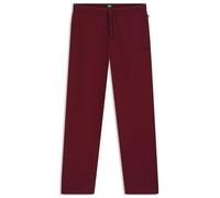 Pyjamahose BOSS "Waffle Pants", Herren, Gr. L, N-Gr, dunkelrot 602, Jersey, Obermaterial: 60% Baumwolle, 40% Polyester, casual, lang, Hosen (35048120-L) dunkelrot 602