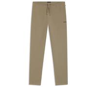 BOSS Pyjama-Hose aus Baumwoll-Mix mit Logo-Stickerei - Style Waffle Pants, 50535877 Hellbraun S