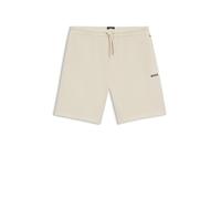 BOSS Pyjama-Shorts aus Baumwoll-Mix mit Logo-Stickerei - Style Waffle Shorts, 50535884 Weiß L