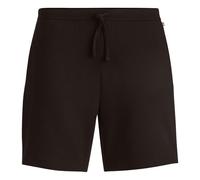 Pyjamashorts BOSS "Waffle Shorts", Damen, Gr. L, N-Gr, schwarz braun 207, Jersey, Obermaterial: 60% Baumwolle, 40% Polyester, lang, Hosen (57051506-L) schwarz braun 207