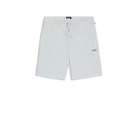 Hugo Boss Pyjama-Shorts Waffle Shorts aus Baumwoll-Mix mit Logo-Stickerei Hellblau XXL