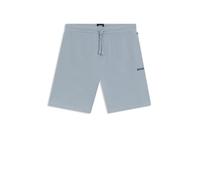 BOSS Pyjama-Shorts mit Waffelstruktur und Logo-Stickerei - Style Waffle Shorts, 50535884 Hellblau S