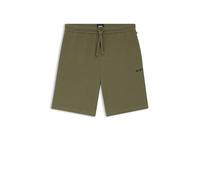BOSS Pyjama-Shorts aus Baumwoll-Mix mit Logo-Stickerei - Style Waffle Shorts, 50535884 Grün L