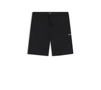BOSS Pyjama-Shorts Waffle Shorts – Baumwollmix, Logo-Stickerei – Schwarz 2XL