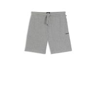 BOSS Pyjama-Shorts aus Baumwoll-Mix mit Logo-Stickerei - Style Waffle Shorts, 50535884 Grau XXL