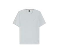 Pyjamaoberteil BOSS "Waffle T-Shirt", Herren, Gr. L, weiß (open blau 499), Obermaterial: 60% Baumwolle, 40% Polyester, regular fit, Rundhals, Shirts (30264932-L) open blau 499