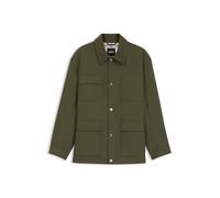BOSS Wasserabweisende Feldjacke mit Karo-Innenfutter - Style C-Corpo, 50564626 Olive 44