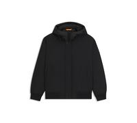 Blouson BOSS ORANGE "Osis", Herren, Gr. 56, schwarz (schwarz001), Web, Obermaterial: 100% Polyester, unifarben, casual, relaxed fit normal, Langarm Rippstrickbündchen, Jacken, relaxed fit, mit wattier