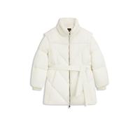 BOSS Wasserabweisende Steppjacke mit Gürtel - Style C_Piobella, 50547306 Weiß 44