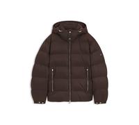 BOSS Wasserabweisende wattierte Jacke mit Jacquard-Mikro-Monogrammen - Style H-Corbinian-264, 50565112 Dunkelbraun 44