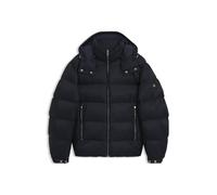 BOSS Wasserabweisende wattierte Jacke mit Jacquard-Mikro-Monogrammen - Style H-Corbinian-264, 50565112 Dunkelblau 52