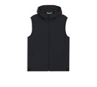 BOSS Wasserabweisende Weste mit Kapuze und filigraner Waffelstruktur - Style OW_Terrace Vest HD, 50554175 Dunkelblau M