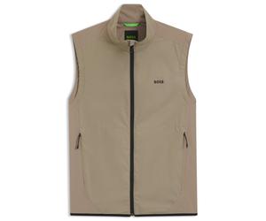 BOSS Wasserabweisende Weste mit Vier-Wege-Stretch - Style OW_GOC Birdie Vest, 50554187 Hellbraun M