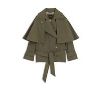 BOSS Wasserabweisender Trenchcoat mit Gürtel - Style C_Calisetta, 50563248 Grün 32